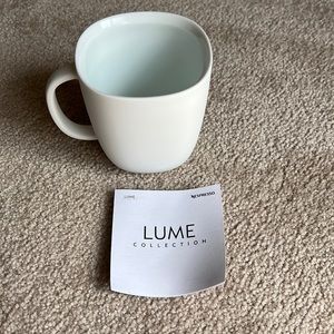 White Nespresso Lume coffee mug, new in box